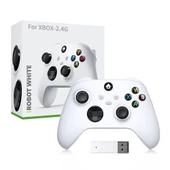 Konsol Plus XBOX 9. Nesil Kablosuz Gamepad BEYAZ 2.4G PC/ANDROİD/IOS thumbnail 1