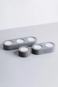 Dekoratif Beton Tealight Mumluk 3’lü | Modern El Yapımı Mumluk & Şamdan Seti thumbnail 1