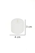 Çiçekli Dekoratif Mini Baton Mum Seti 6 Parça - 1