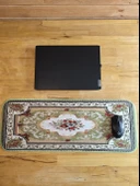 SGE TEKNOLOJİ 70X30 CM FOSFORLU DİKİŞLİ YEŞİL HALI KAYDIRMAZ TABAN SPEED YÜZEY OYUNCU MOUSE PAD GAMİNG - 2