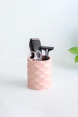 Dekoratif Geometrik Kalemlik | Modern Beton Organizer Vazo Saksı Diş Fırçalık Ofis Düzenleyici - 2