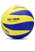 SEMİ-PRO Voleybol Topu Lamineli Beton Zemin SoftTouch İç-Dış Mekana Uygun 8 Panel Sarı-Mavi GSV103 thumbnail 2
