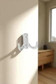 Dekoratif Krom Askılık – Portmanto, Kapı ve Dolap İçin Uygun Metal Askı - 3