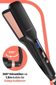 GOLDMASTER Cemre Dijital Ekranlı Turmalin Seramik Geniş Plakalı Iyonik Saç Düzleştirici thumbnail 4