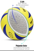 SEMİ-PRO Voleybol Topu Lamineli Beton Zemin SoftTouch İç-Dış Mekana Uygun 8 Panel Sarı-Mavi GSV103 thumbnail 4