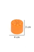 Çiçekli Dekoratif Mini Baton Mum Seti 6 Parça - 7