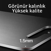 Paslanmaz Çelik 304 Kalite Antibakteriyel Kesme Tahtası Kaymaz Tabanlı 37x29 CM thumbnail 2