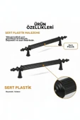 SERT PLASTİK Polavit Siyah Mobilya Kulpu 96 mm – 10’lu Set - 7