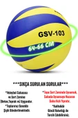 SEMİ-PRO Voleybol Topu Lamineli Beton Zemin SoftTouch İç-Dış Mekana Uygun 8 Panel Sarı-Mavi GSV103 thumbnail 5