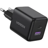 30w Gan Hızlı Şarj Cihazı 2 Portlu, 1xusb-a, 1xusb-c, Siyah, 65014 ' Siyah - 1