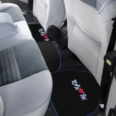 Tofaş Şahin Doğan Kartal Uyumlu Siyah Halı Paspas 5'li Set / Mavi Şeritli Nakışlı Oto Paspas Takımı thumbnail 5