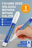 Derz Kalemi - Hızlı Kuruyan, Su Bazlı Beyaz Derz Yenileme Boyası (1 Adet) - 1