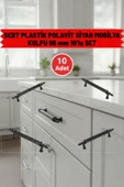 SERT PLASTİK Polavit Siyah Mobilya Kulpu 96 mm – 10’lu Set - 1