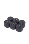 Çiçekli Dekoratif Mini Baton Mum Seti 6 Parça - 6