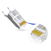 MN6 M118XF Cat 7 jack/30Gbps’ye kadar Hız-10 Adet-Nikel kaplı koruma/Cat7 CAT6A Soket-Cat7 rj45 konnektör - 2