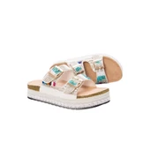 Kadın Mantar Platform Taban Taşlı Çift Tokalı Comfort Terlik 25y103 thumbnail 7