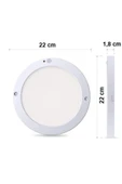 20w Sensörlü Sıva Üstü Led Panel Ct-9247 3200 K Gün Işığı - 2