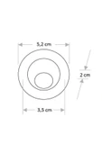 Ct-5268 1.5w Hareketli Led Ufo Yıldız Spot 6400k Beyaz Işık Siyah Kasa - 3