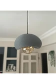 Taş Avize, Modern İskandinav Rustik Bohem Avize, Gerçek Taş Dokulu Avize, Sarkıt Avize - 3