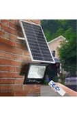 ekim aydınlatma 100 W Kumandalı Güneş Enerjili Solar Led Projektör - Beyaz Işık (6500K) - - 1