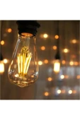 ekim aydınlatma 4w ST64 rustik flamanlı armut dekoratif led ampul ( DİMLENEBİLİR ÖZELLİKLİ ) - 2