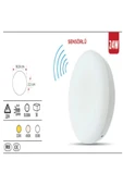 ekim aydınlatma ASM 1624 24W Sensörlü Çerçevesiz Sıva Üstü Yuvarlak LED Panel – 6500K BEYAZ thumbnail 1