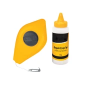 Firstmaster Plastik Hazneli Boyalı Çırpı Çizim İpi İnşaat Marangoz İp 30 Metre Mavi Tebeşir Boya thumbnail 1