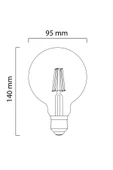 6w E27 Duylu 2700k G95 Led Rustik Ampul - 3
