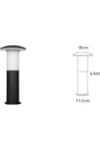 ekim aydınlatma Mantar 41 cm Dekoratif Bahçe Set Üstü Aydınlatma Armatür IP54 E27 duylu - 4