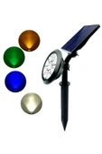 Ct-7320 18w Ledli Solar Kazıklı Bahçe/çim Armatürü - Yeşil Işık - 1
