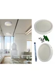 25 Watt Panel Led Armatür Sıva Üstü Yuvarlak Ct 5271 Günışığı Sarı Işık 3200k Alüminyum Kasa - 5