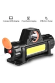 ekim aydınlatma Led Kafa Feneri (USB ŞARJLI) Çift Fonksiyonlu Fener CT-9120 - 5