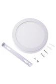 25 Watt Panel Led Armatür Sıva Üstü Yuvarlak Ct 5271 Günışığı Sarı Işık 3200k Alüminyum Kasa - 4