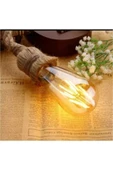 ekim aydınlatma 4w ST64 rustik flamanlı armut dekoratif led ampul ( DİMLENEBİLİR ÖZELLİKLİ ) - 1