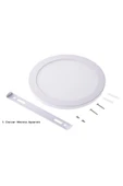 25w Beyaz Kasa Sıva Üstü Oval Led Panel Armatür Ct-5271b-b Beyaz Işık - 1