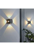 ekim aydınlatma 4 Watt Dekoratif İç ve Dış Mekan Led Aplik, (Elektriğe Bağlı Çalışır) Duvar Apliği - 5