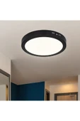 30 W Led Panel - Gün Işığı (3000K) - Siyah Kasa - Yuvarlak - Sıva Üstü - CT-5238G - 1