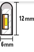 ekim aydınlatma 12v Neon Led 5 Metre Esnek Neon Led Aydınlatma Neon Şerit Led - 8
