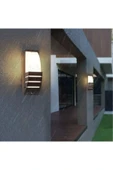 ekim aydınlatma 24w Siyah Elips Yarı Panjurlu banyo,bahçe,balkon,teras Duvar Apliği - 2