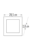 30 Watt Panel Led Armatür Sıva Üstü Kare Ct 5274 Günışığı Sarı Işık 3200k Alüminyum Kasa - 5