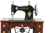 Dekoratif Metal Dikiş Makinesi Vintage Ev Ofis Hediyelik thumbnail 2