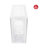 A21 360 MM SOĞUTUCU, 380 MM UZUNLUĞA KADAR EKRAN KARTI VE STANDART ATX PSU DESTEKLİ GİZLİ KABLO BÖLMELİ MICRO-ATX - A21 Asus CASE - BEYAZ - 2