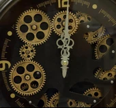 Saat Çarklı Köstek Duvar Saati Dekoratif Ev Ofis Hediyelik thumbnail 2