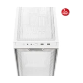 A21 360 MM SOĞUTUCU, 380 MM UZUNLUĞA KADAR EKRAN KARTI VE STANDART ATX PSU DESTEKLİ GİZLİ KABLO BÖLMELİ MICRO-ATX - A21 Asus CASE - BEYAZ - 4