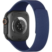 Apple Watch 2-3-4-5-6-7-8-10 & SE Uyumlu Manyetik Desenli Spor Silikon Kordon (38/40/41 & 42 mm)  Lacivert - 2
