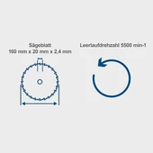 DALDIRMALI DAİRE TESTERE PL55 160MM SCHEPPACH - 7