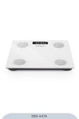 Sinbo SBS-4474 26x26 CM Bluetooth Dijital Yağ Su Kas Vücut Kitle Endeksi Kilo Ölçer Tartı Baskül - 4