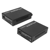 Powermaster Pm-22107 1000 Mbps 3 Km Single Mode Fiber Optik Ethernet Medya Dönüştürücü - 2