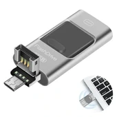 Powermaster Pm-16238 8gb Otg Flash Bellek 4ın1 Lightning Type-c Usb-a Micro-usb Ios Android Pc Uyumlu - 2