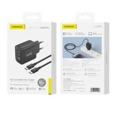 Foneng GaN10 65W 2xType-C 1x USB 3 Girişli Type-C to Type-C Kablo Set - 7
